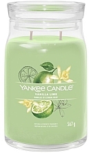 Świeca zapachowa w słoiku Vanilla Lime, 2 knoty - Yankee Candle Singnature  — Zdjęcie N2