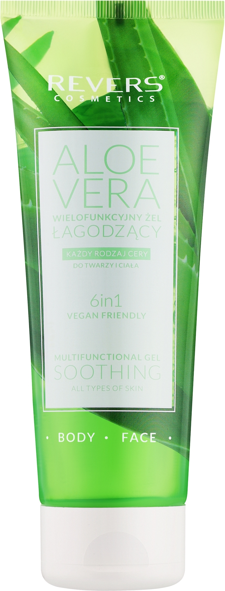 Wielofunkcyjny żel do twarzy i ciała - Revers INelia 99% Soothing Aloe Vera Gel — Zdjęcie 250 ml