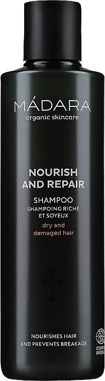 Szampon do włosów suchych i zniszczonych - Madara Cosmetics Nourish & Repair Shampoo
