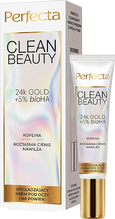 Wygładzający krem pod oczy i na powieki - Perfecta Clean Beauty Eye Cream — Zdjęcie N1