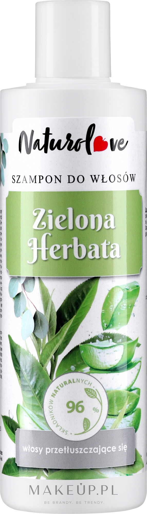 Szampon do włosów Zielona herbata - Naturolove — Zdjęcie 280 ml