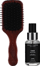 Zestaw - Acca Kappa Gift Set Protecting Fluid And Hair Brush (brush + fluid/50ml) — Zdjęcie N2
