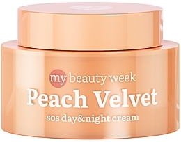 Kup Krem do twarzy z pantenolem - 7 Days My Beauty Week Peach Velvet SOS Day &Night Cream