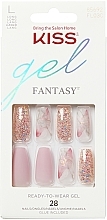 Zestaw sztucznych paznokci z klejem, L - Kiss Glam Fantasy Nails Dreams  — Zdjęcie N1