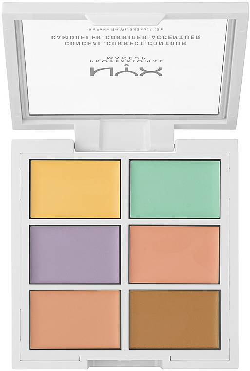 Paletka kremowych korektorów do twarzy - NYX Professional Makeup Color Correcting Palette — Zdjęcie N2
