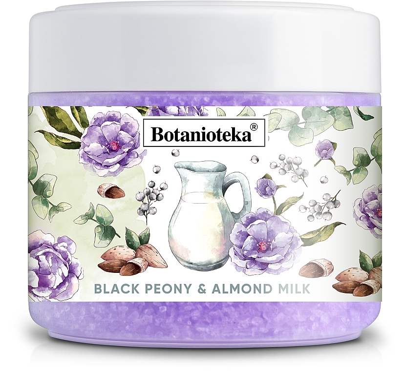 Morskie sole do kąpieli Piwonia i Mleko Migdałowe - Botanioteka Peony & Almond Milk Bath Salt — Zdjęcie N2