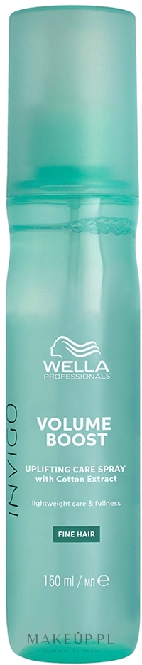Spray z ekstraktem z bawełny unoszący włosy u nasady - Wella Professionals Invigo Volume Boost Uplifting Care Spray — Zdjęcie 150 ml