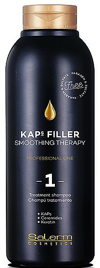 Wygładzający szampon do włosów - Salerm Kaps Filler Smoothing Therapy Shampoo — Zdjęcie N1