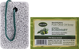 Kup Zestaw, mydło o zapachu rozmarynu - Kalliston Set Soap + Pumice (soap/100g + stone/1pcs)
