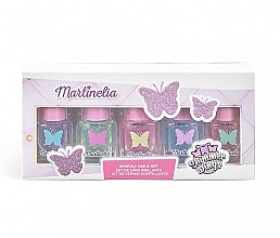 Zestaw do paznokci - Martinelia Shimmer Wings Sparkly Nail Polish Set (nail/polish/5x5ml) — Zdjęcie N2