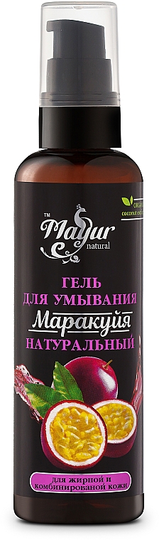 Naturalny oczyszczający żel do mycia twarzy z marakują - Mayur