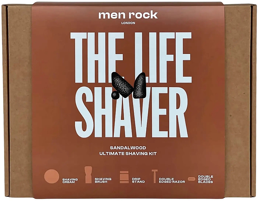 Zestaw, 5 produktów - Men Rock Ultimate Classic Shaving Gift Set Sandalwood — Zdjęcie N3
