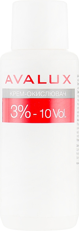 Kremowy utleniacz do włosów - Avalux 3% 10vol