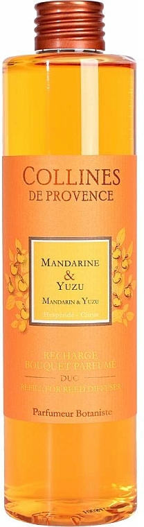 Dyfuzor zapachowy Mandarynka i yuzu - Collines de Provence Bouquet Aromatique Mandarine & Yuzu (wymienny wkład)  — Zdjęcie N1