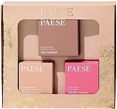 Kup Zestaw - Paese Kiss My Cheeks (Cold) (blush/4g + bronzer/12g + highlighter/4g)