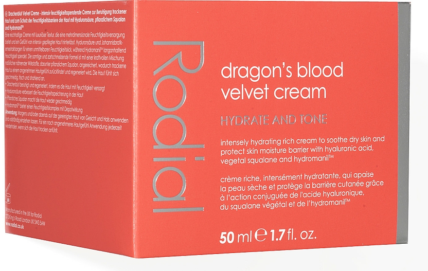 Aksamitny krem do twarzy z ekstraktem z czerwonej żywicy - Rodial Dragon's Blood Velvet Face Cream  — Zdjęcie N3