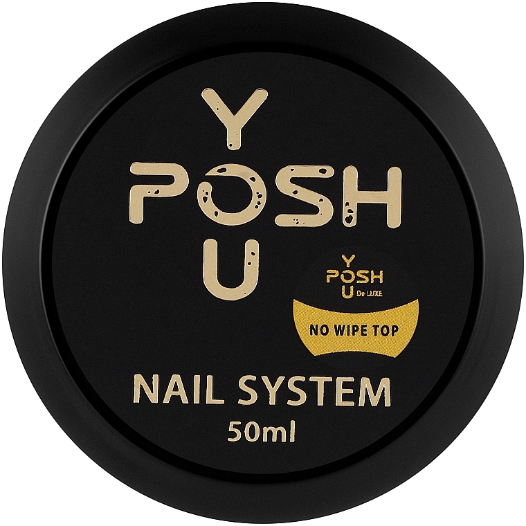 Nielepiący się top coat do lakieru żelowego - YouPOSH Rubber None-Wipe Top — Zdjęcie N2