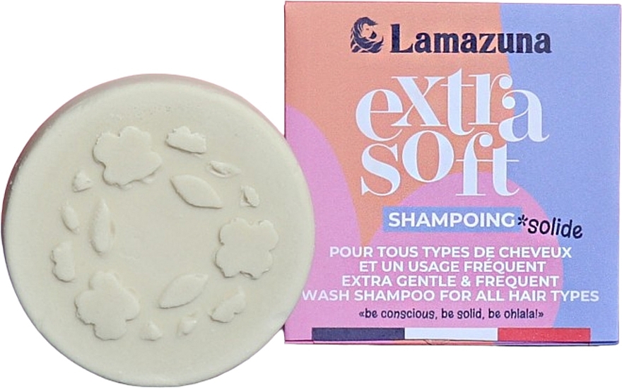 Szampon w kostce do wszystkich rodzajów włosów - Lamazuna Extra Gentle & Frequent Wash Shampoo — Zdjęcie N1