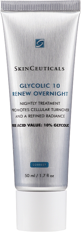 Kuracja do twarzy na noc - SkinCeuticals Glycolic 10 Renew Overnight Cream — Zdjęcie N1
