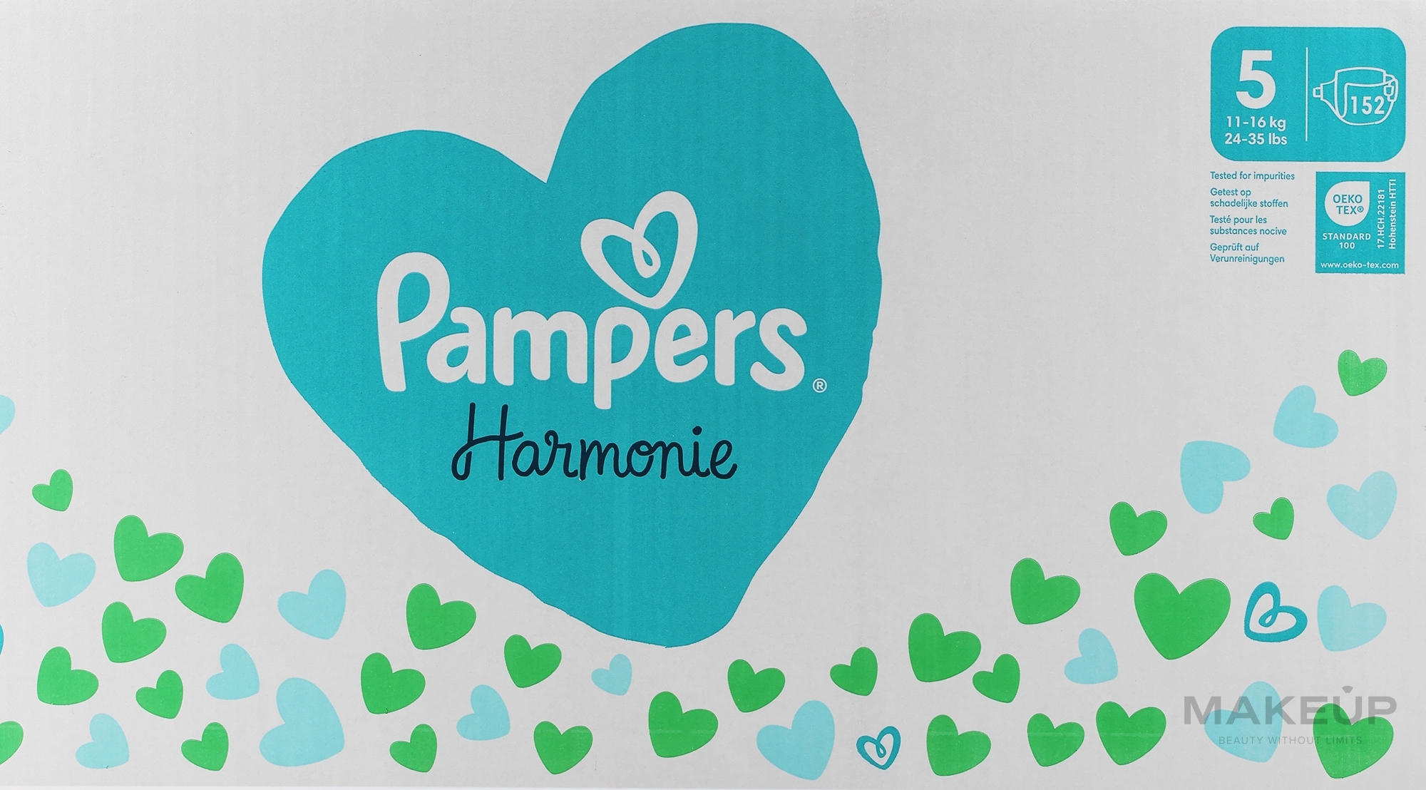 Pieluchy Harmonie, rozmiar 5, 11-16 kg, 152 szt. - Pampers  — Zdjęcie 152 szt