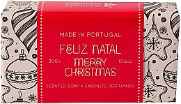 Świąteczne mydło w kostce z prażonymi migdałami - Essencias de Portugal Feliz Natal Merry Christmas Scented Soap — Zdjęcie N2