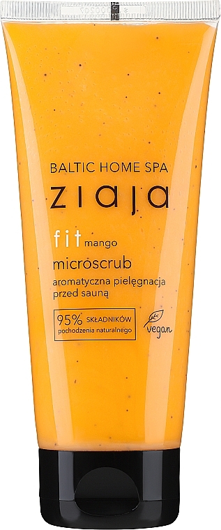 Microscrub przed sauną Mango - Ziaja Baltic Home Spa FIT Microscrub Mango Care Before Sauna — Zdjęcie N1
