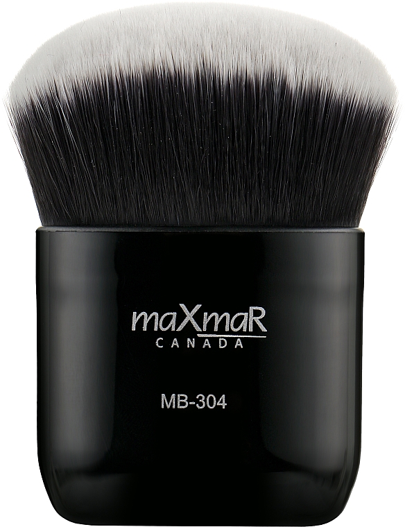 Pędzel kabuki do pudru, różu i bronzera Czarny - MaXmaR Brush MB-304 — Zdjęcie N1