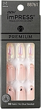 Zestaw sztucznych paznokci z klejem, średniej długości - Kiss imPRESS Premium Press-On Manicure — Zdjęcie N1