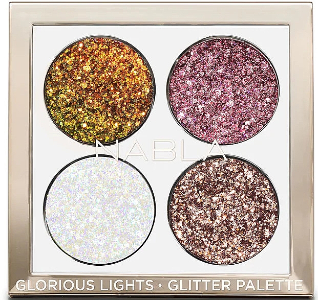 Paleta brokatowych cieni do powiek - Nabla Glorious Lights Glitter Palette — Zdjęcie N3