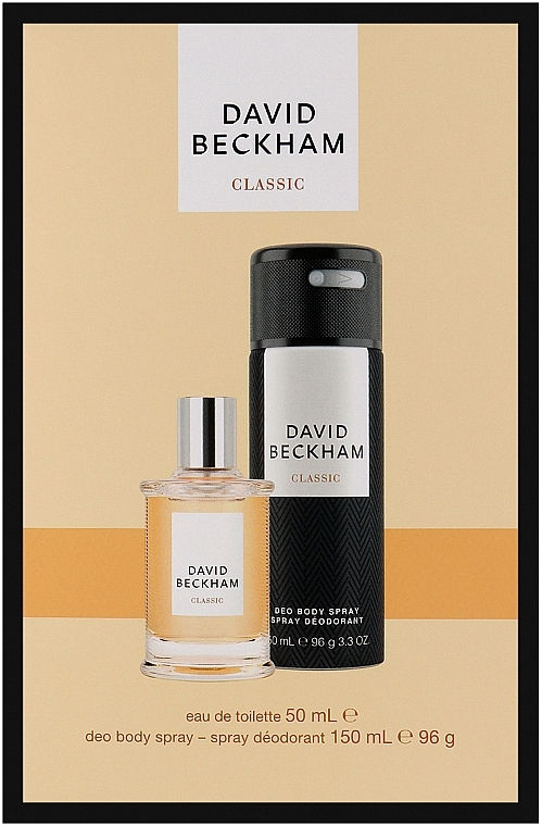 David Beckham Classic - Zestaw (edt 50 ml + deo 150 ml) — Zdjęcie N1