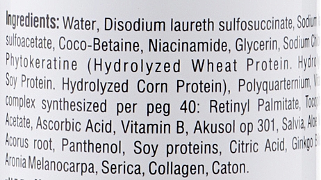 Skoncentrowany szampon bez siarczanów z fitokeratyną do naprawy zniszczonych włosów - Amore Phytokeratine Keratine Therapy Shampoo — Zdjęcie N3