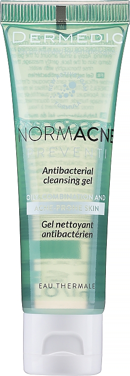 PREZENT! Antybakteryjny żel do mycia skóry tłustej, mieszanej i trądzikowej - Dermedic Normacne Antibacterial Cleansing Facial Gel — Zdjęcie N1