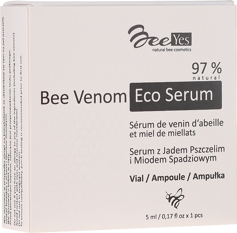 Serum z jadem pszczelim i miodem spadziowym - BeeYes Bee Venom Eco Serum — Zdjęcie N2