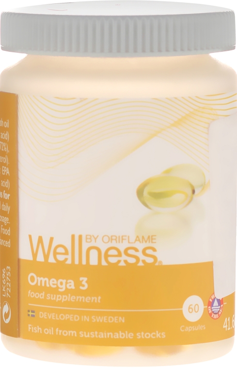 Suplement diety z olejem rybnym - Oriflame Wellness Omega-3 — Zdjęcie N1