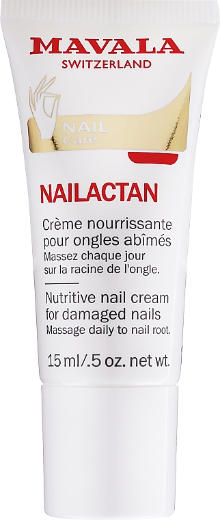 Krem w tubie do zniszczonych paznokci - Mavala Nailactan Nutritive Nail Cream For Damaged Nails — Zdjęcie N2