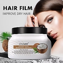 Odświeżająca maska do włosów - Sersanlove Hair Film Coconut Silky Refreshing Hair Mask — Zdjęcie N2