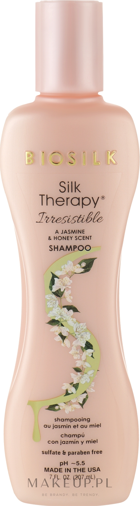 Szampon Silk Therapy o zapachu jaśminu i miodu - Biosilk Silk Therapy Irresistible Shampoo — Zdjęcie 207 ml