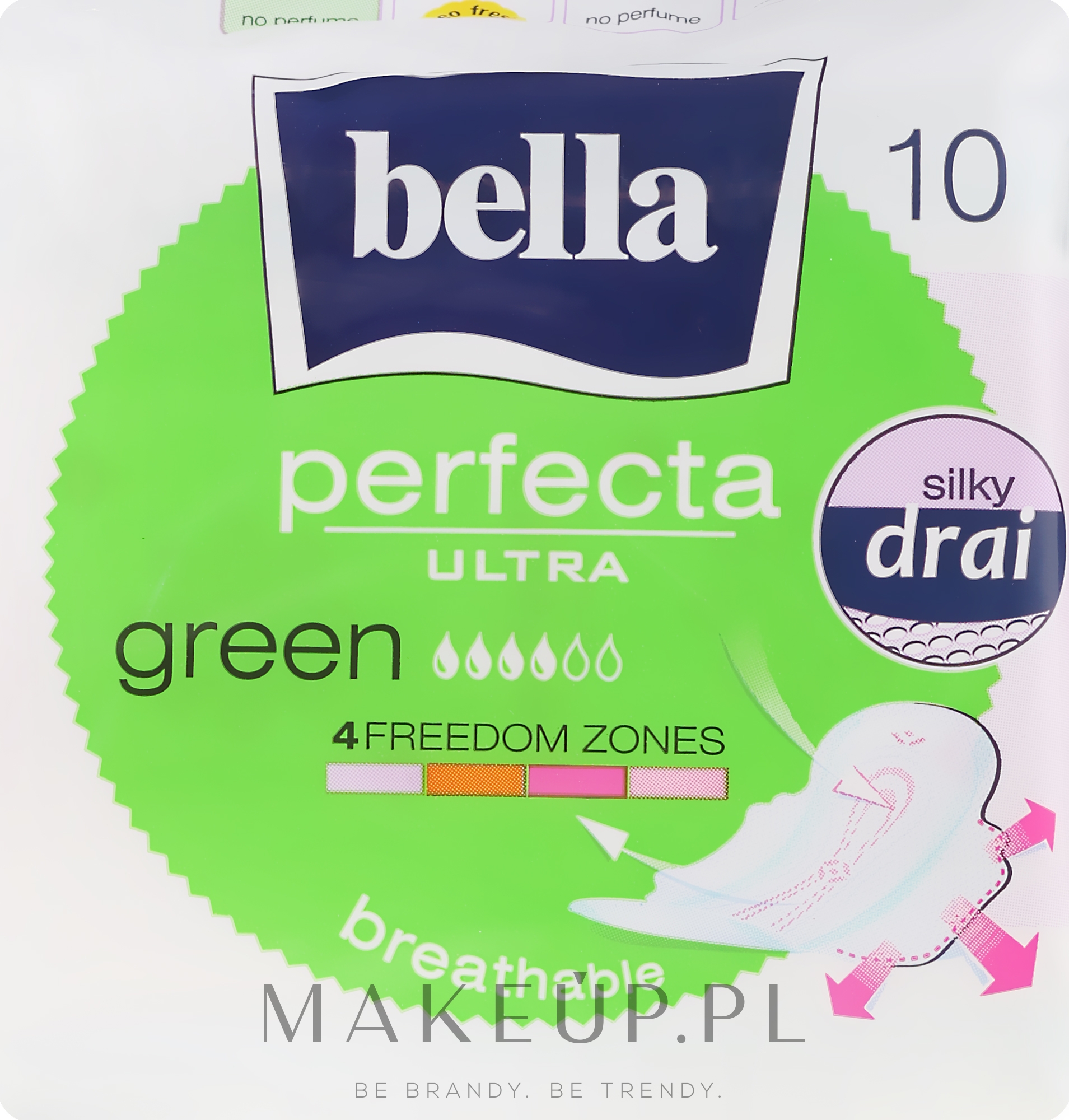 Podpaski, 10 szt. - Bella Perfecta Green Ultra — Zdjęcie 10 szt.
