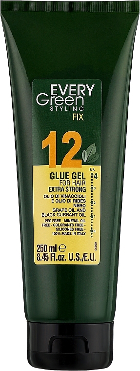 Odporny na wilgoć żel utrwalający do włosów - EveryGreen 12 Glue Gel Extra Strong — Zdjęcie N1