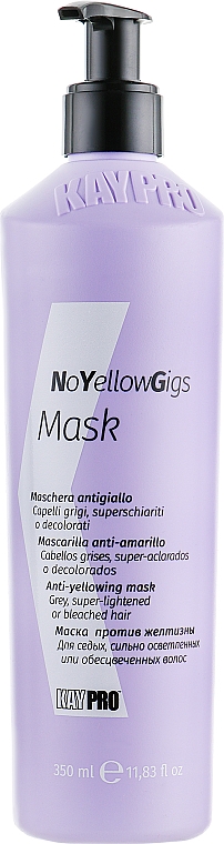 Maska do włosów z żółtymi tonami - KayPro NoYellowGigs Mask — Zdjęcie N1