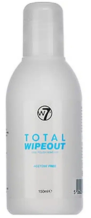 Zmywacz do paznokci - W7 Total Wipeout Nail Polish Remover Acetone Free — Zdjęcie N1