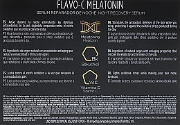 Serum do twarzy na noc w ampułkach - Isdin Isdinceutics Flavo C Melatonin Serum Reparador De Noche — Zdjęcie N3