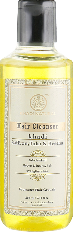 Szampon ajurwedyjski z indyjskich ziół Szafran, tulsi i rita - Khadi Natural Honey & Lemon Juice Hair Cleanser