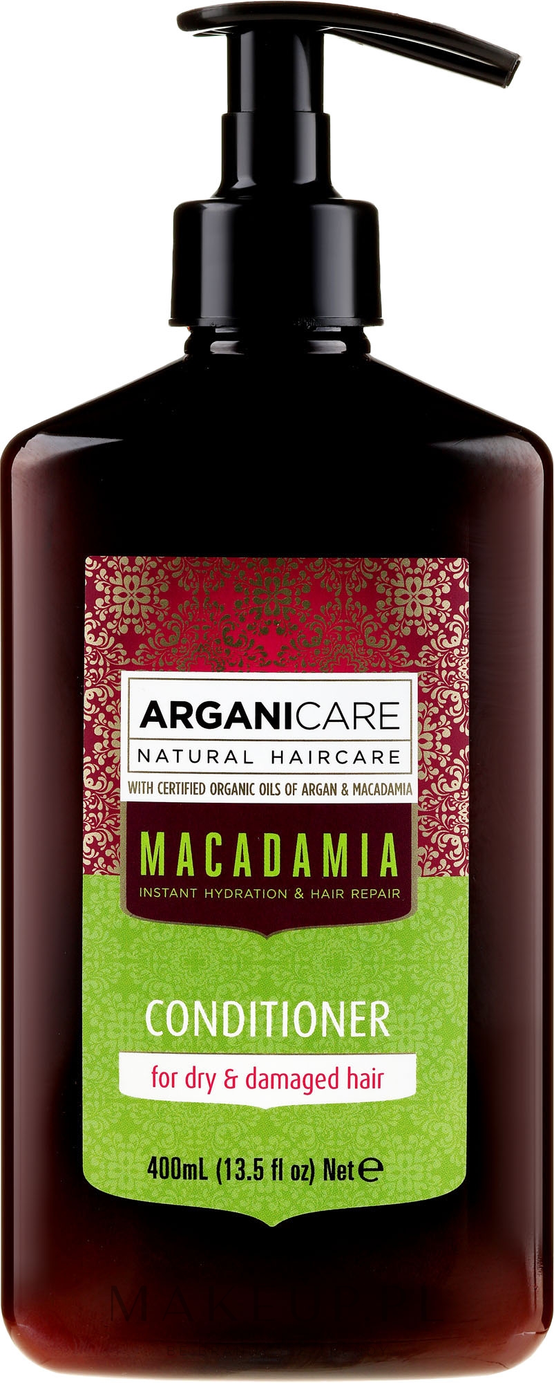 Odżywka do włosów suchych i zniszczonych z olejem makadamia - Arganicare Macadamia Conditioner — Zdjęcie 400 ml