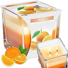 Świeca zapachowa trójwarstwowa w szkle Pomarańcza - Bispol Scented Candle Orange — Zdjęcie N2