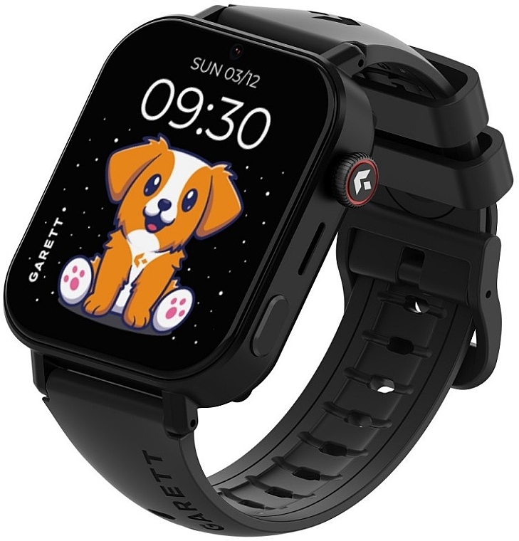 Inteligentny zegarek dziecięcy, czarny - Garett Smartwatch Kids Rel 4G — Zdjęcie N2