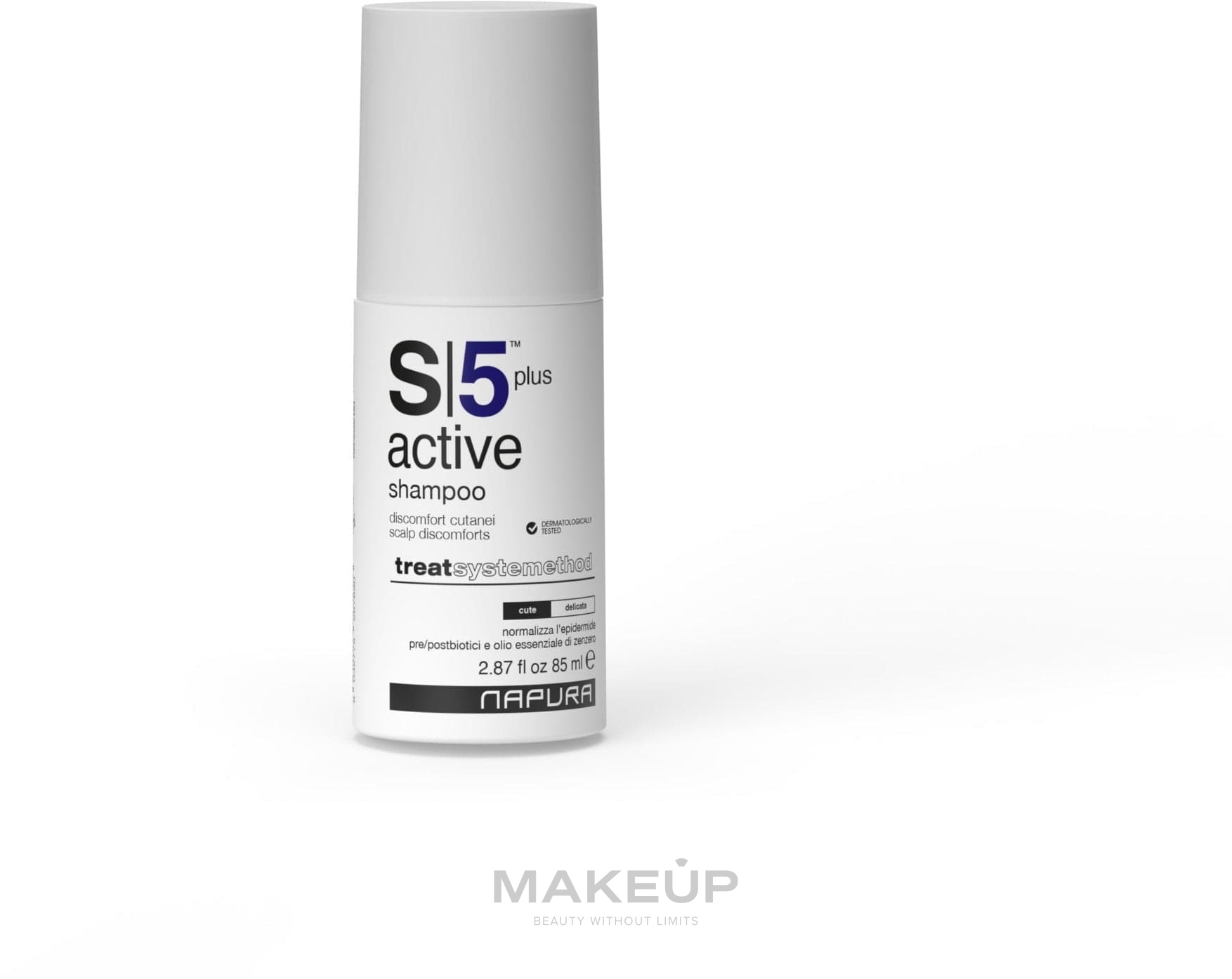 Szampon przeciwłupieżowy Normalizacja skóry wrażliwej - Napura S5 Active Plus Shampoo — Zdjęcie 85 ml