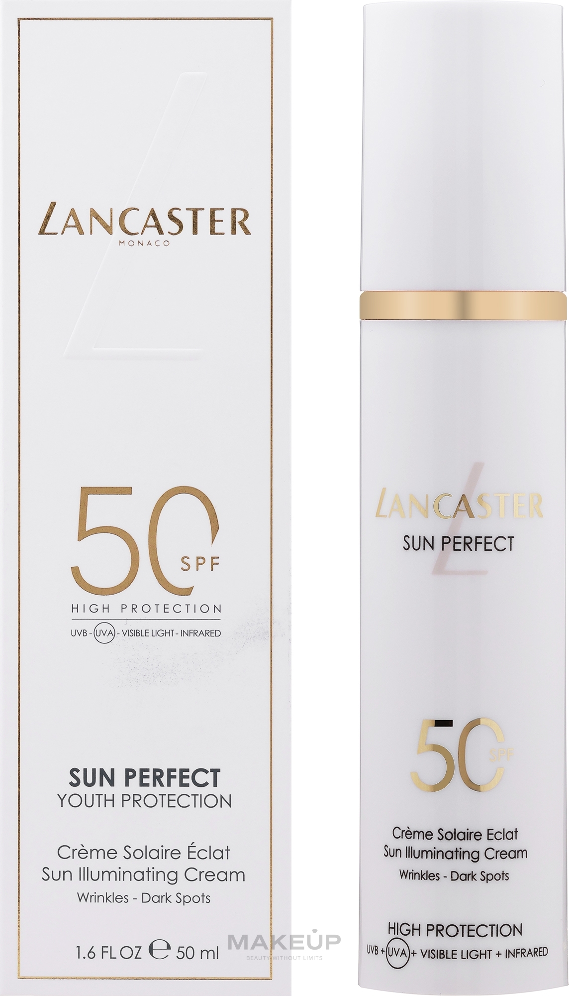 Filtr przeciwsłoneczny do twarzy - Lancaster Sun Perfect Sun Illuminating Cream SPF 50 — Zdjęcie 50 ml