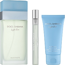Dolce & Gabbana Light Blue - Zestaw (edt 100 ml + b/cr 50 ml + edt 10 ml) — Zdjęcie N2