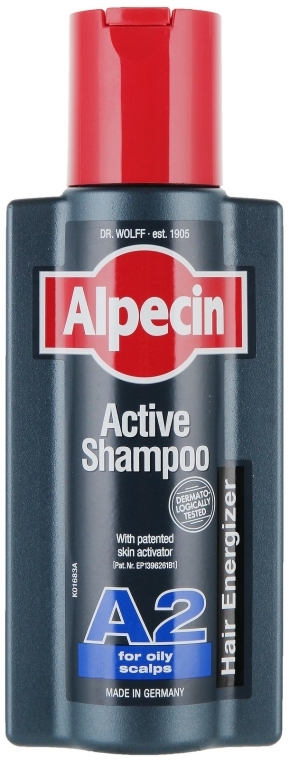 Szampon aktywujący wzrost włosów do tłustej skóry głowy - Alpecin A2 Active Shampoo